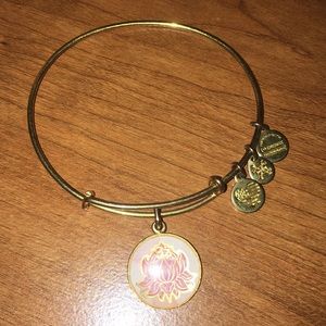 Alex and Ani Gold Lotus Flower Bracelet